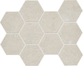 Lagos Ivory 4 Inch Hexagon Porcelain Mosaic