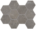 Lagos Mud 4 Inch Hexagon Porcelain Mosaic
