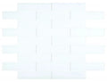 Lucy White 4x16 Glossy Glass Mosaic