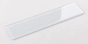 Lucy White 4x16 Glossy Glass Mosaic