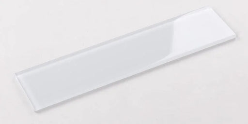 Lucy White 4x16 Glossy Glass Mosaic