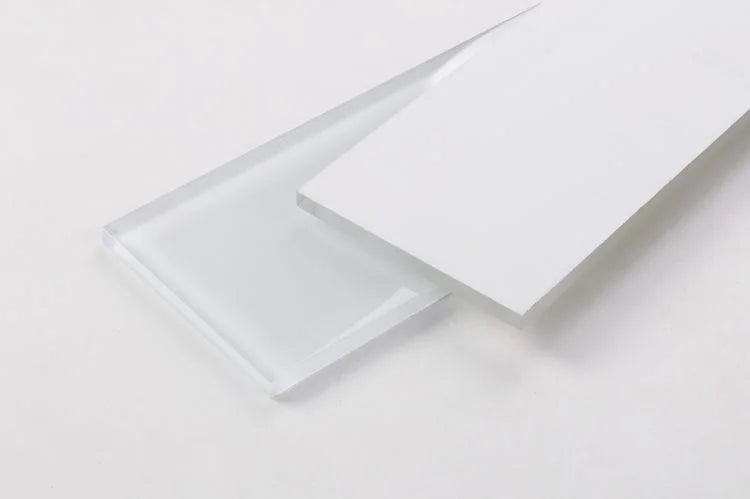 Lucy White 4x16 Glossy Glass Mosaic