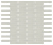 MIA Ivory 2x16 Glossy Glass Mosaic