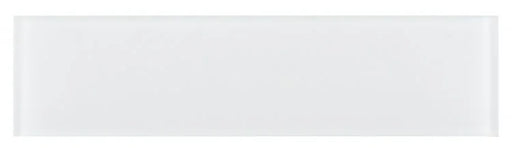 Lucy White 4x16 Frosted Glass Mosaic