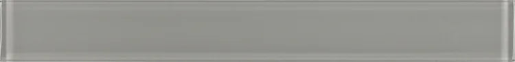 Large Glass Tile MIA Grey 2x16 Glossy Glass Mosaic