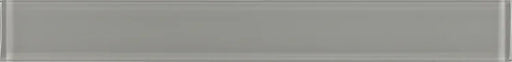 Large Glass Tile MIA Grey 2x16 Glossy Glass Mosaic