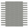 Large Glass Tile MIA Grey 2x16 Glossy Glass Mosaic
