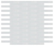 MIA White 2x16 Glossy Glass Mosaic
