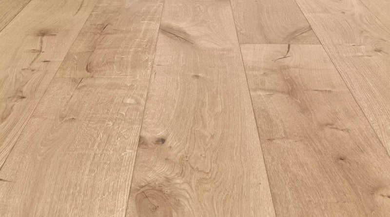 L'Artiste Bazille Plus 13/16 inch 9.5 inch Random Length Wire Brushed European Oak Hardwood Flooring