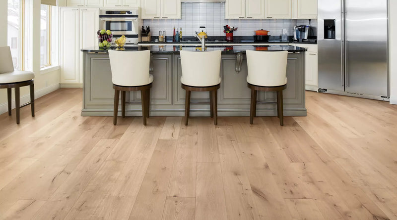 L'Artiste Bazille Plus 13/16 inch 9.5 inch Random Length Wire Brushed European Oak Hardwood Flooring