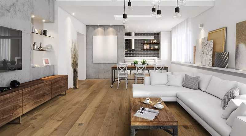L'Artiste Monet Plus 13/16 inch 9.5 inch Random Length Wire Brushed European Oak Hardwood Flooring