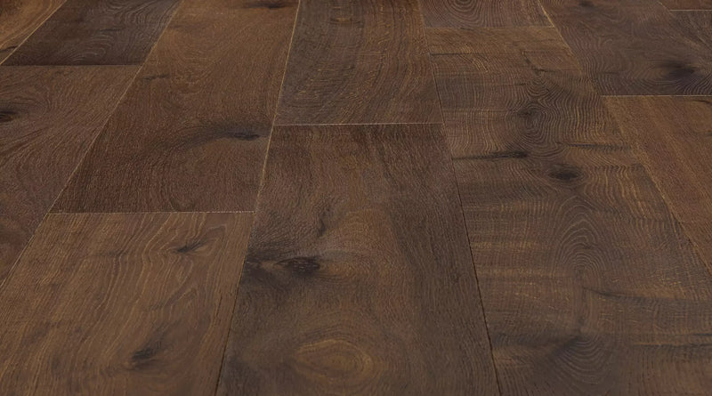 L'Artiste Rousseau Plus 13/16 inch 9.5 inch Random Length Wire Brushed European Oak Hardwood Flooring