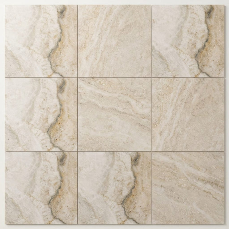 Latravonya Travertine 12x12 Filled & Honed Travertine Tile close-up