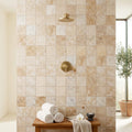 Latravonya Travertine 2x2 Filled & Honed Travertine Mosaic — Spa spa interior