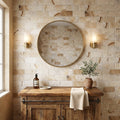 Latravonya Travertine 3x6 Tumbled Travertine Tile — Bathroom wall