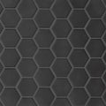 Le Cafe Black 12.75x11 2x2 Hex Porcelain Mosaic