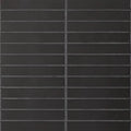 Le Cafe Black 1x6 Straight Stack 12x11.75 Matte Porcelain Mosaic
