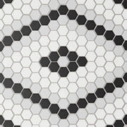 Le Cafe Deco Design 7 12.75x6.25 Matte Porcelain Mosaic Tile