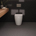 Le Cafe Diamond Black 12.25x10.75 Gloss Glass Mosaic