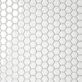 Le Cafe White 1x1 Hexagon 12.75x10.25 Gloss Porcelain Mosaic
