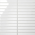 Le Cafe White 1x6 Straight Stack 12x11.75 Gloss Porcelain Mosaic