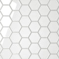 Le Cafe White 2x2 Hex 12.75x11 Gloss Ceramic Mosaic