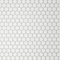 Le Cafe White 3/4 inch Penny Round Matte 12.5x11.5 Glass Mosaic