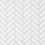 Le Cafe White Matte 12.5x11 1x3 Herringbone Porcelain Mosaic