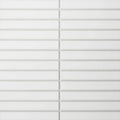 Le Cafe White Matte 1x6 Straight Stack 12x11.75 Porcelain Mosaic