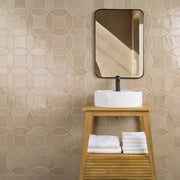 Legacy Kite Linen 6.5x6.5 Gloss Porcelain Tile