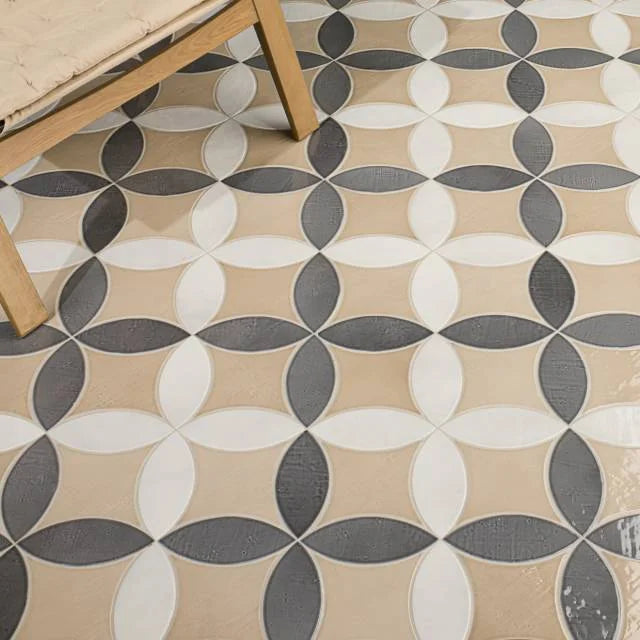 Legacy Kite Linen 6.5x6.5 Gloss Porcelain Tile