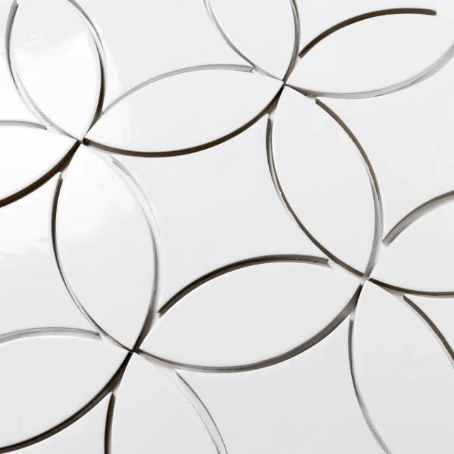 Legacy Kite White 6.5x6.5 Gloss Ceramic Tile