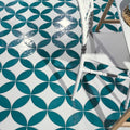 Legacy Petal Aquamarine 8x3 Gloss Ceramic Tile