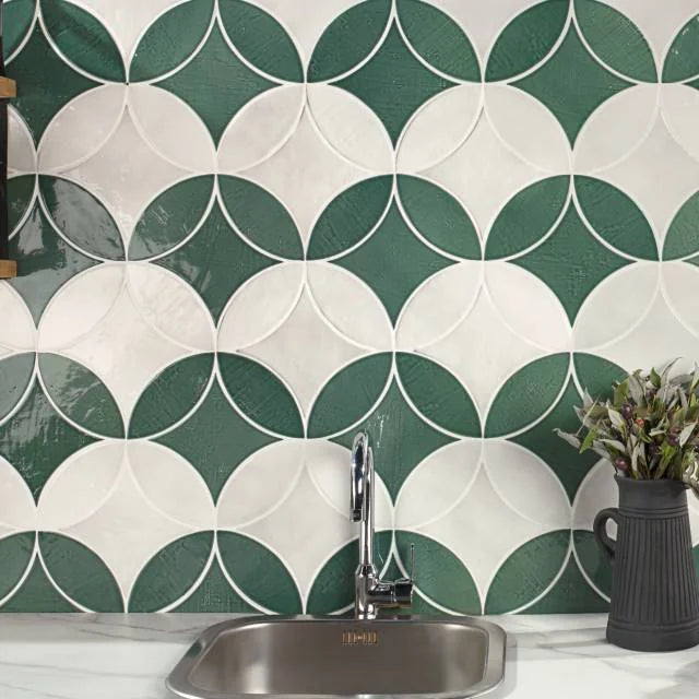 Legacy Petal Pearl 8x3 Gloss Ceramic Tile