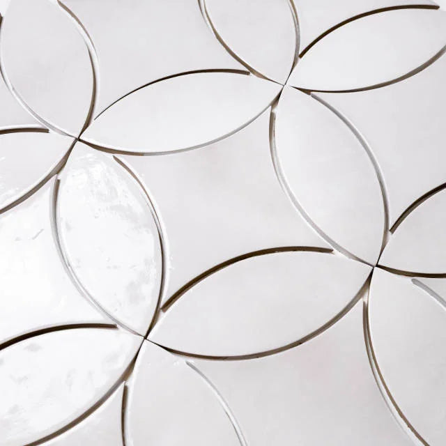 Legacy Petal Pearl 8x3 Gloss Ceramic Tile