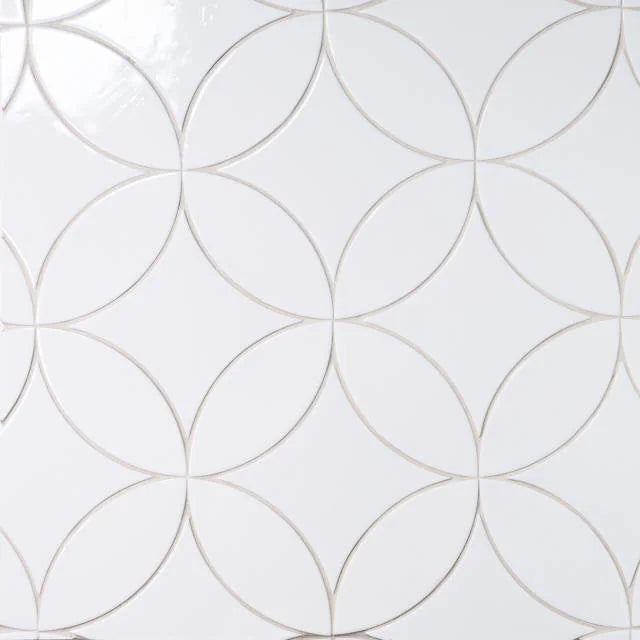 Legacy Petal White 3x8 Gloss Ceramic Tile