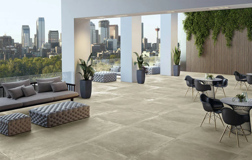 LeGarage Series Sand 40x40 Porcelain Tile