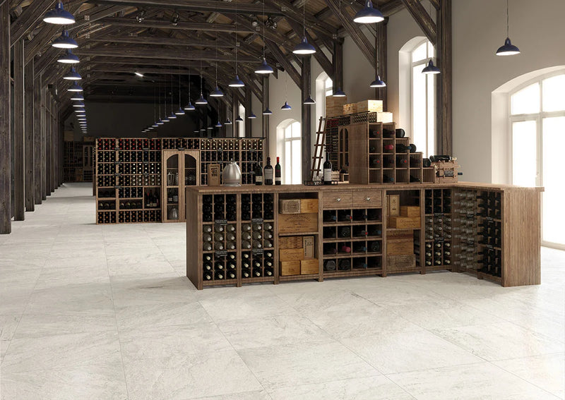 Legions Quartz White 2x2 Matte Porcelain Mosaic Tile