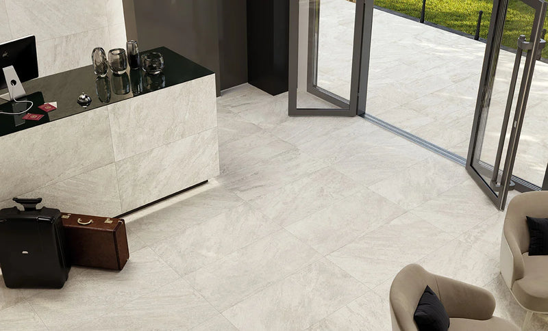 Legions Quartz White 24x24 Matte Porcelain Tile