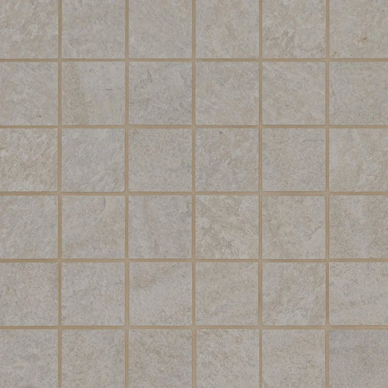 Legions Quartz White 2x2 Matte Porcelain Mosaic Tile