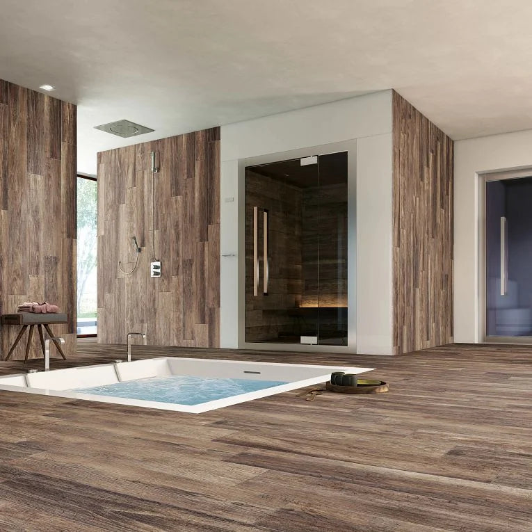 Legno Walnut 8x40 Matte Wood Look Ceramic/Porcelain Plank