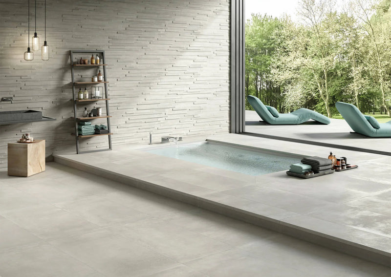 LeGarage Series Ivory 24x48 Porcelain Tile