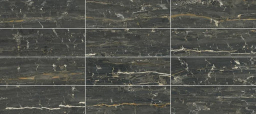 Leonardo Black 11.8x35.4 Porcelain Tile