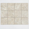 Light Emprador Marble Tile 4x4 Tumbled close-up