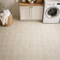 Light Emprador Marble Tile 6x6 Tumbled — Laundry Room floor