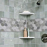 Lilly Pad Misc. Honed 0.38 Inch Limestone Mosaic Tile