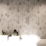 Lilly Pad Misc. Honed 0.38 Inch Limestone Mosaic Tile