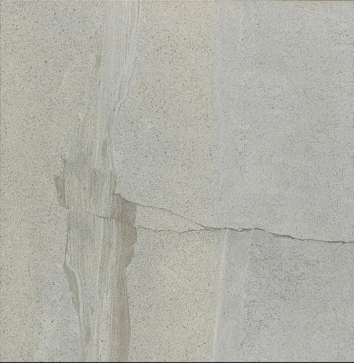Limestone Grey 32x32 Polished Limestone Look Porcelain Tile