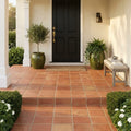 Lincoln 12x12 Natural Terracota Paver — Front Yard front porch