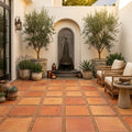 Lincoln 16x16 Natural Terracota Paver — Courtyard paving